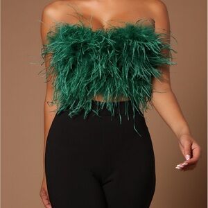 Asalia Feathered Top 💚